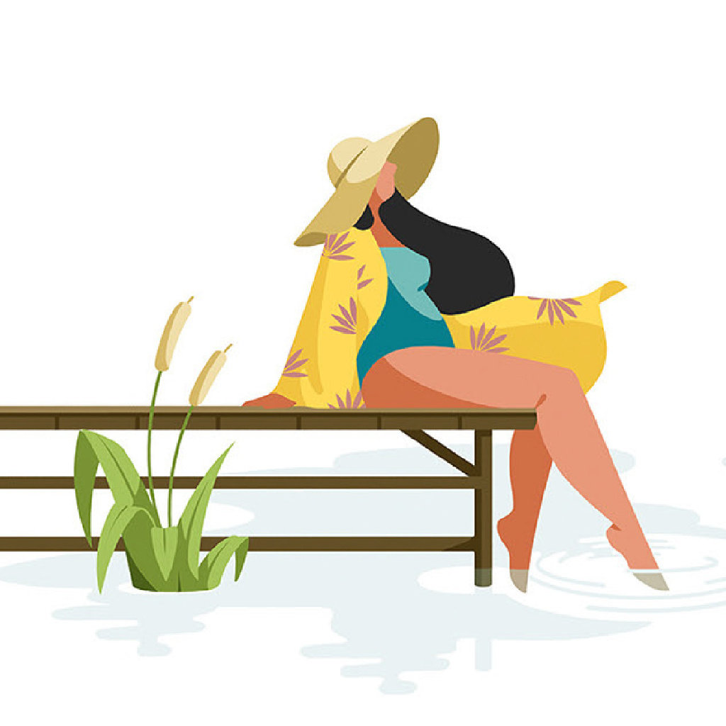 韩国插画师minkyung扁平人物插画