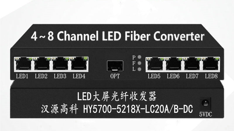 汉源高科8路LED大屏光纤收发器为LED显示屏开启高清无界的传输新时代|LED屏|带宽|光纤收发器|led显示屏|光纤_新浪新闻