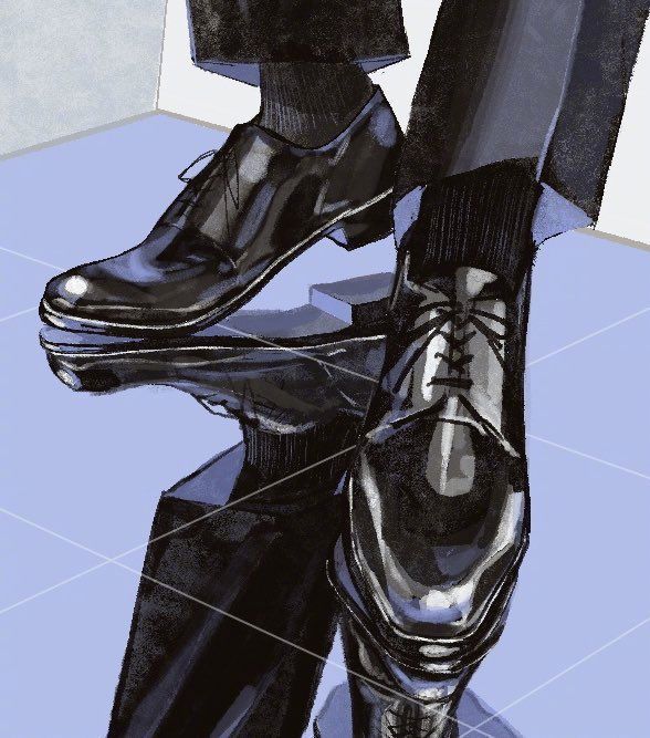 一些关于皮鞋的绘制参考素材__财经头条