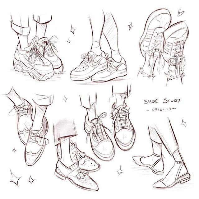 鞋子绘制参考