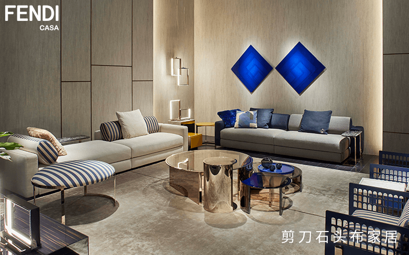 Fendi Casa沙发，展现现代精英生活的时尚品位|家具品牌|时尚性|靠垫|印花|靠背_新浪新闻