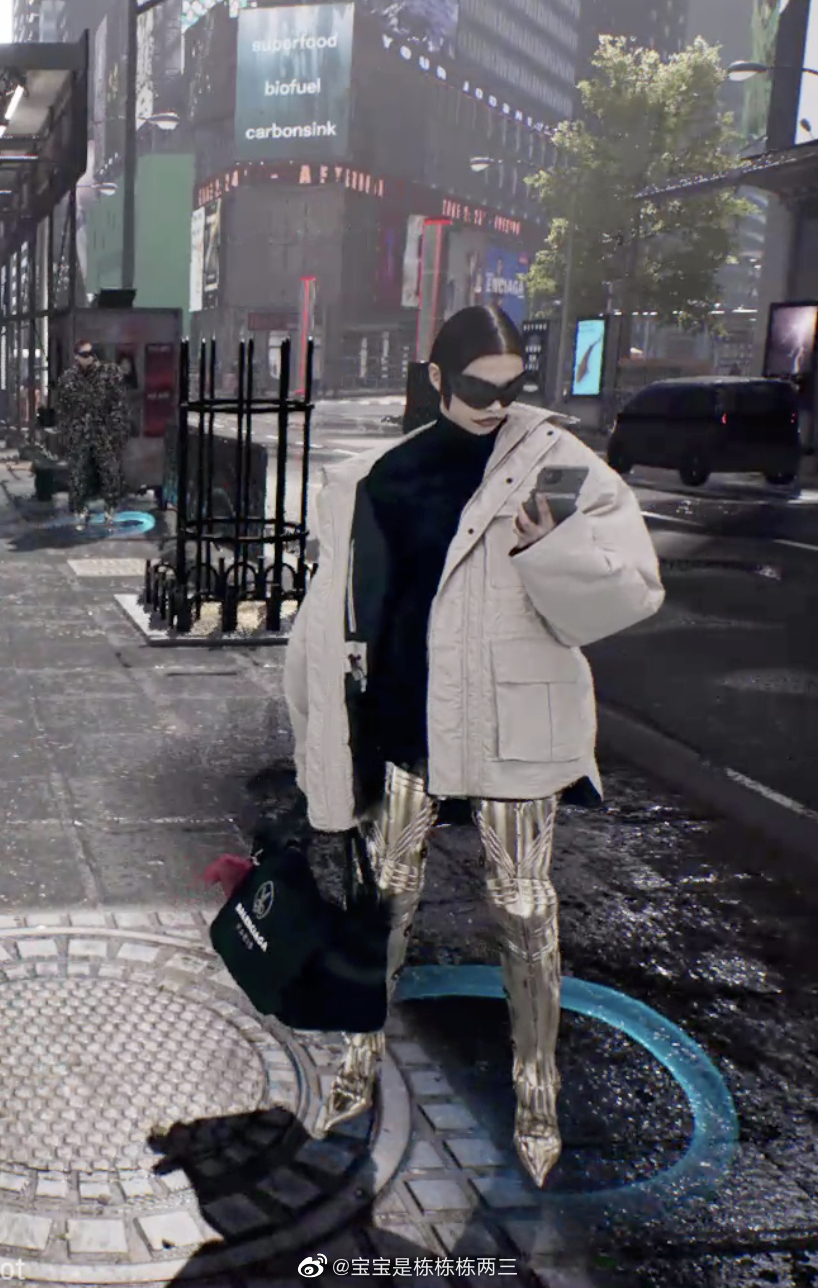 最近赛博朋克2077风很大balenciaga一点都不虚甚至可以说太in了