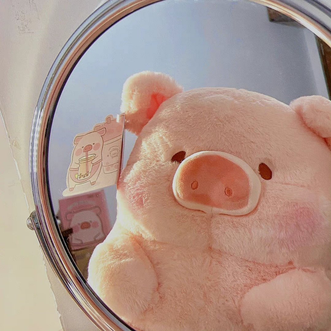可爱猪猪背景图头像