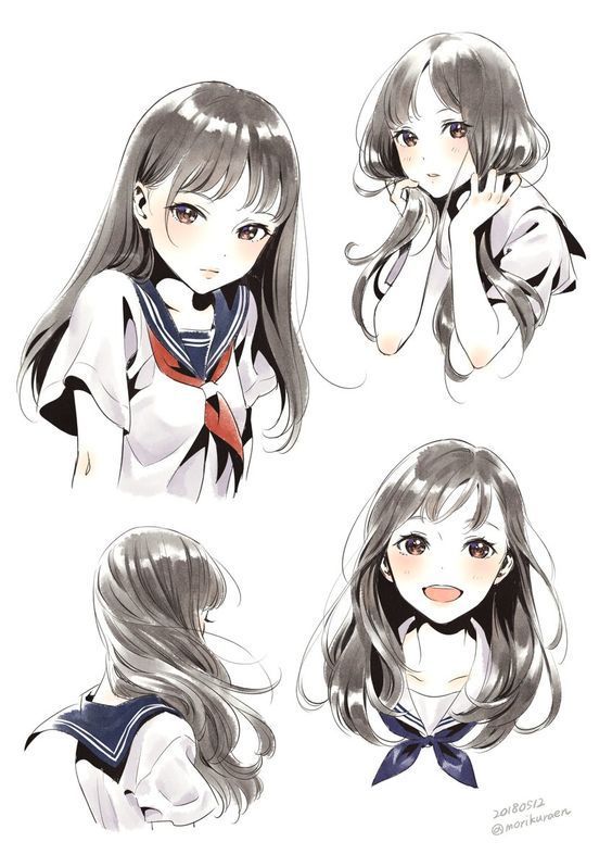 头发高光部分绘制参考