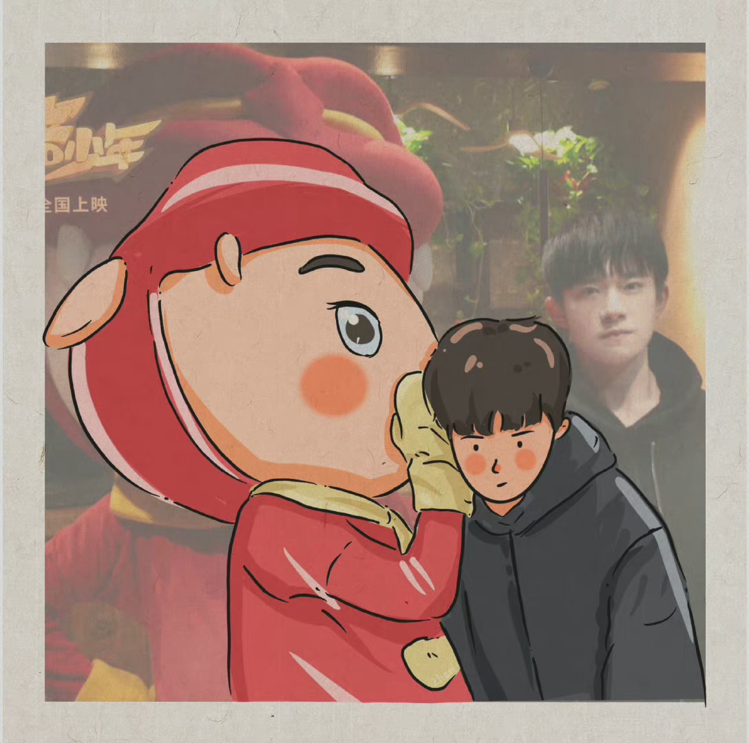 易烊千玺卡通头像是演员四字弟弟啊