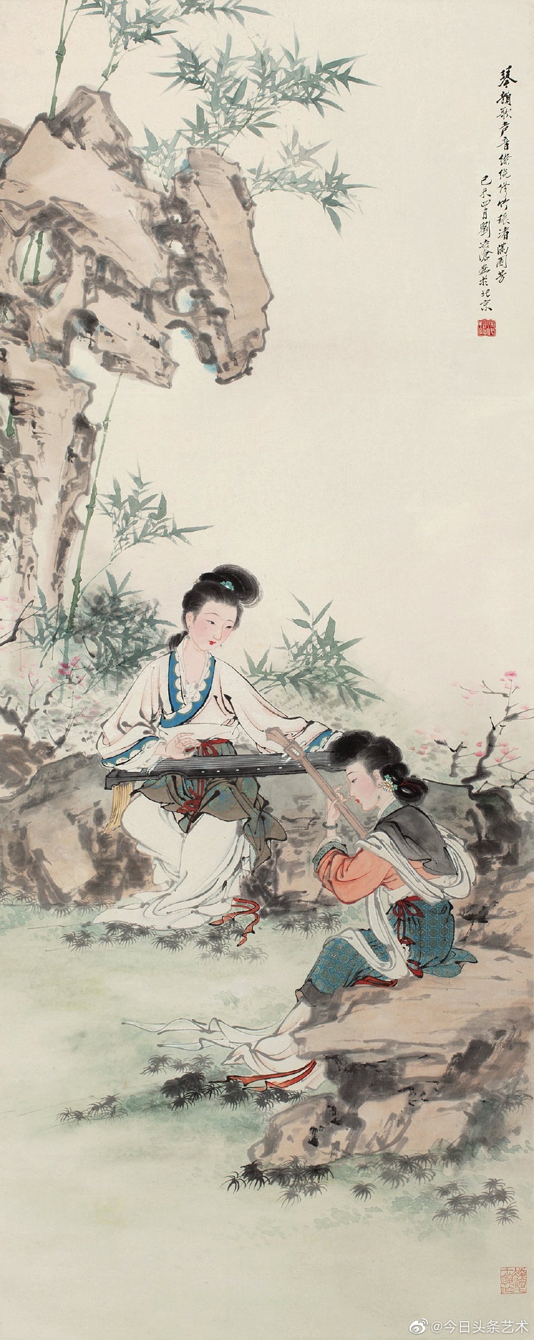 画家刘凌沧人物画