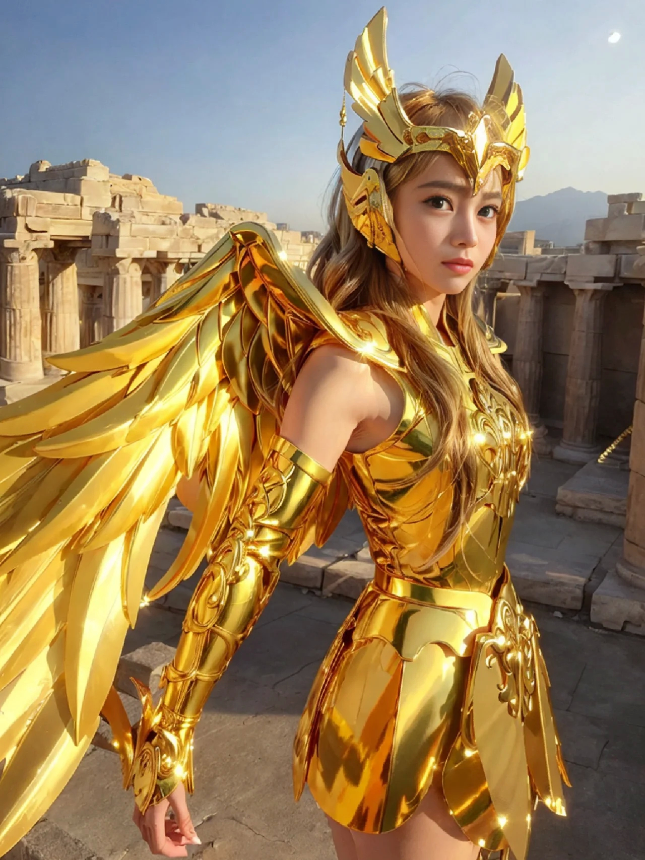 当大艾变成美女,这样的ai女性化射手座黄金圣斗士你还喜欢吗?