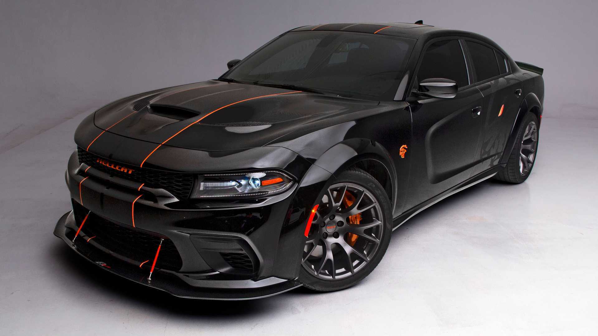 道奇charger srt hellcat改装案例:加入空力学 宽体套件_高清图集