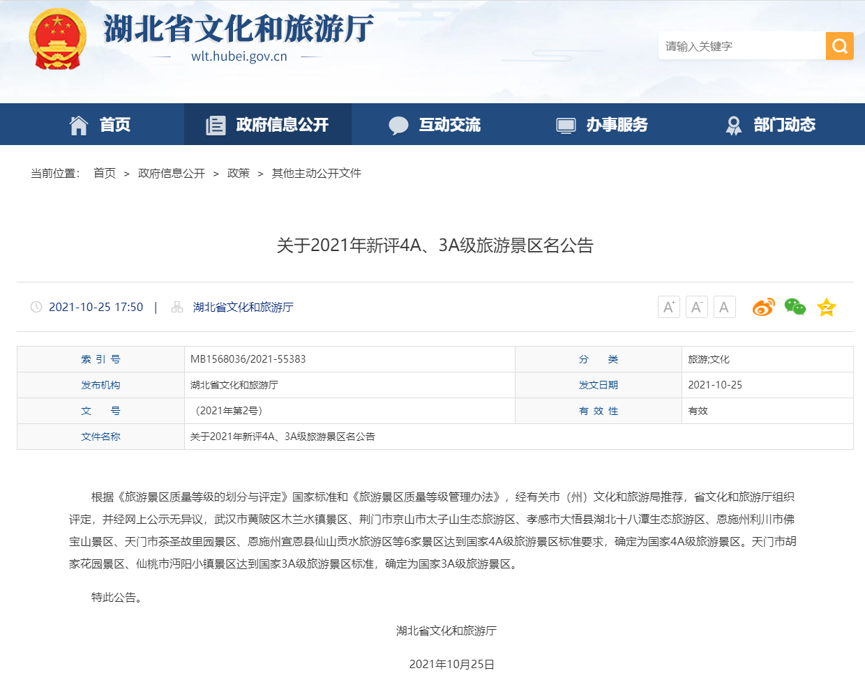湖北省旅游景点排行_湖北旅游传播指数2021年12月榜:省博物馆登顶热门景区