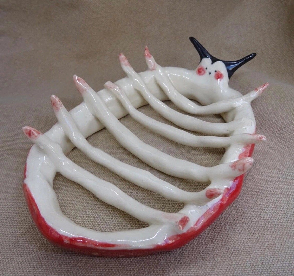 丑萌日用品之陶瓷肥皂盒