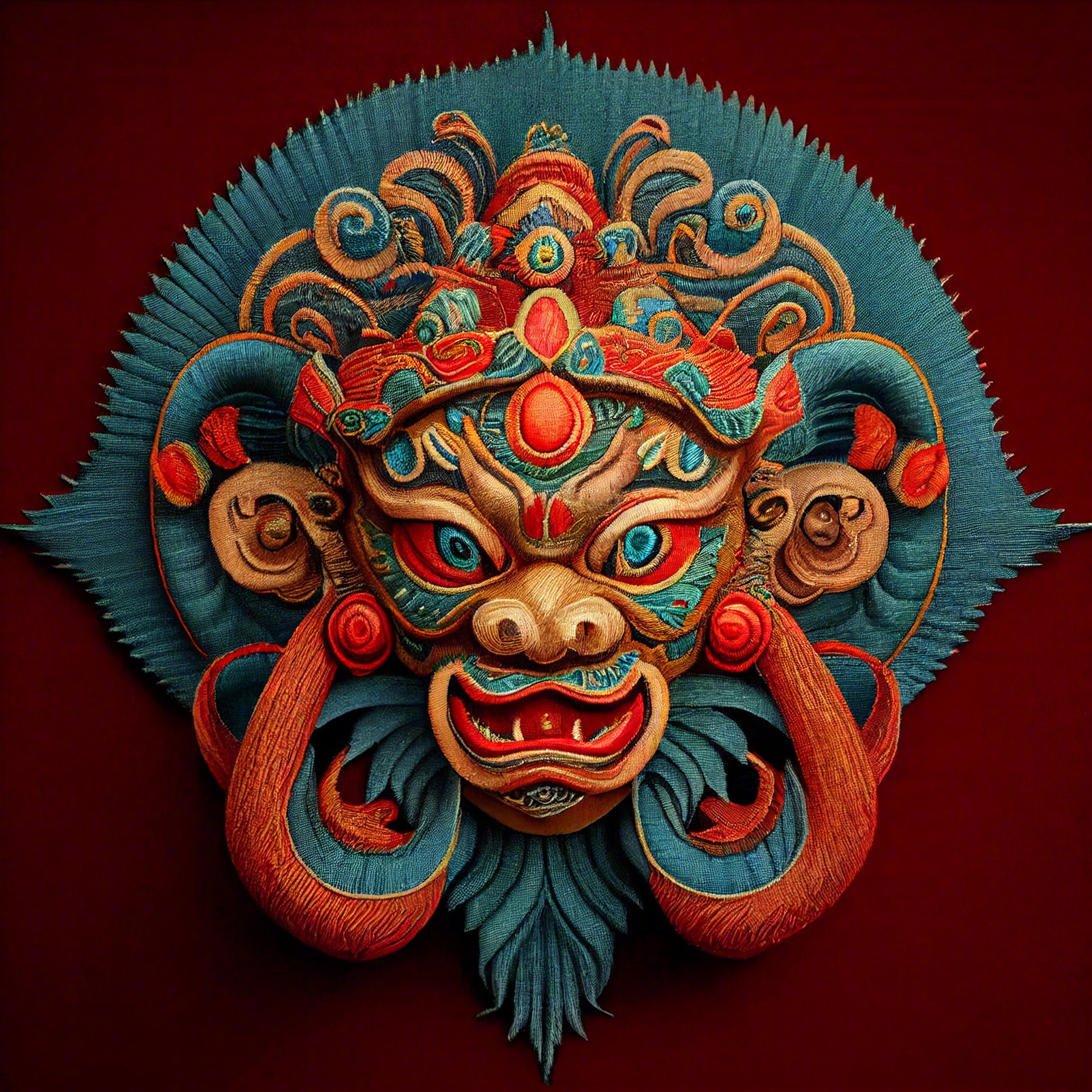 惊艳的国风十二生肖插图,配色和层次感太爱了 AI 插画……__财经头条