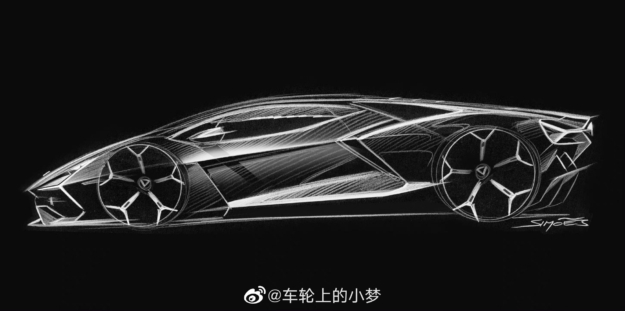 全新兰博基尼大牛revuelto设计稿