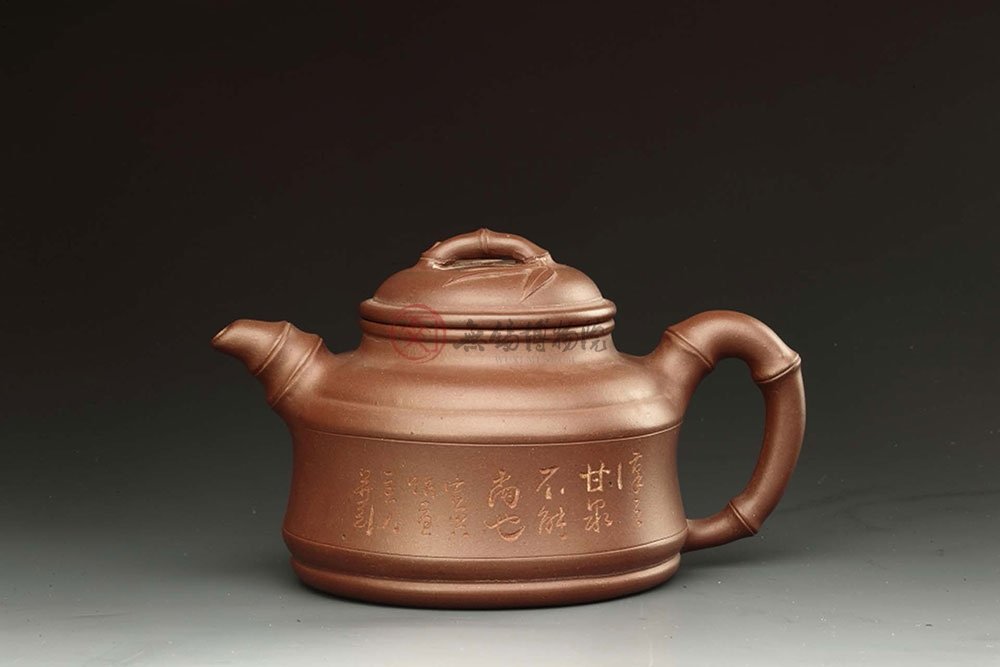 无锡博物馆·紫砂壶欣赏1,民国朱可心竹顶紫砂壶 2,清"荆溪吴天