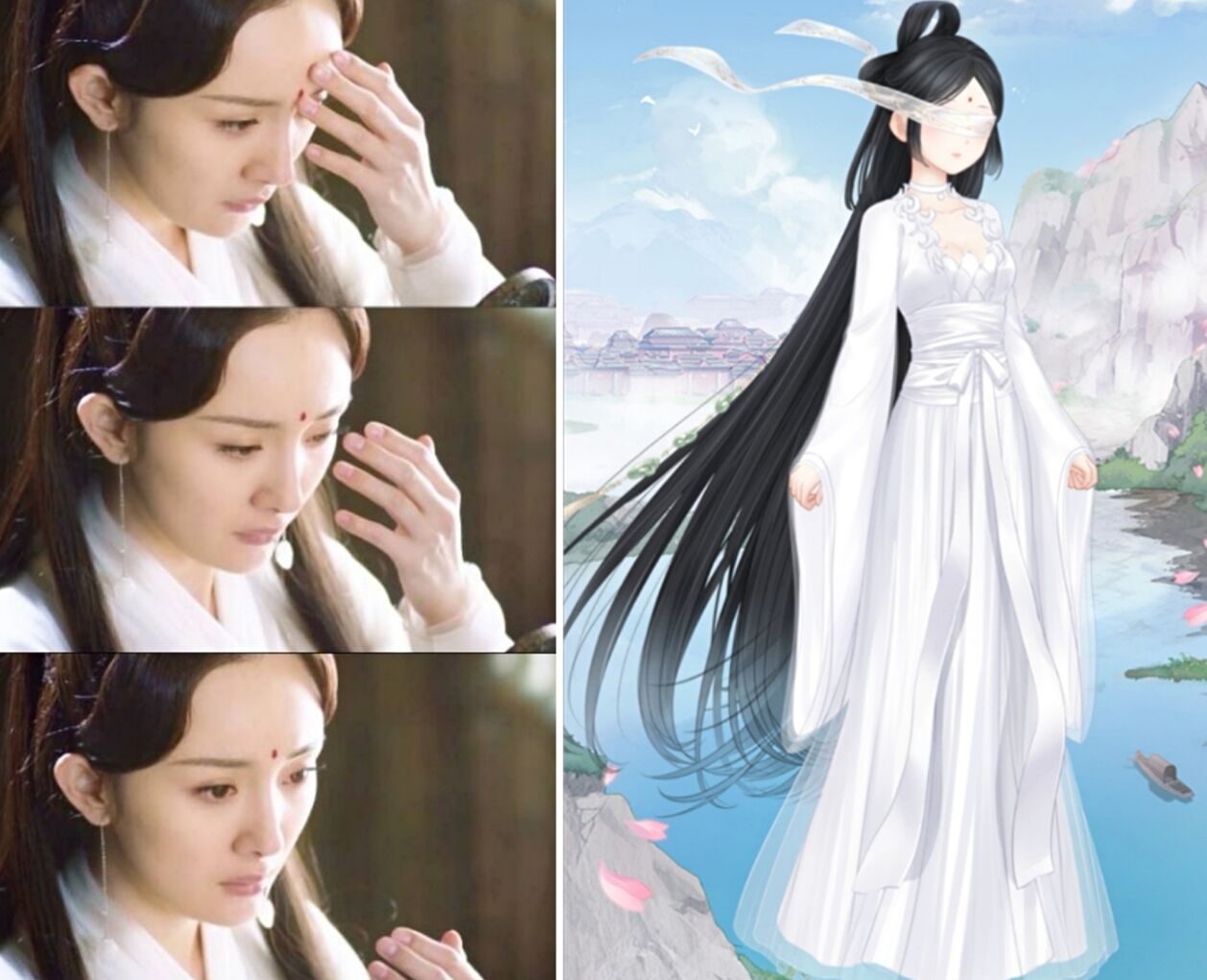 《丽姬传》中丽姬的造型,这个就很好找到对应了,奇迹暖暖与《丽姬传》