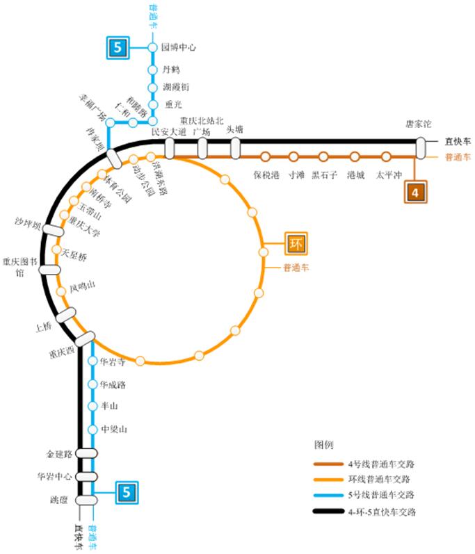 全国首个重庆轨道交通将实现三线互联互通