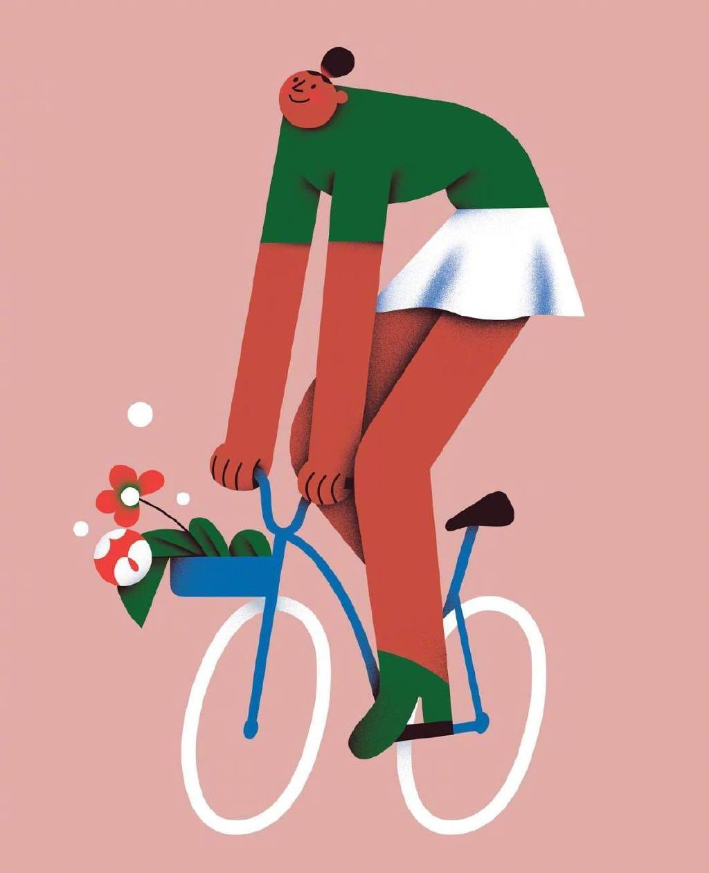 插画师taniayakunova67夸张有趣的人物矢量风格插画