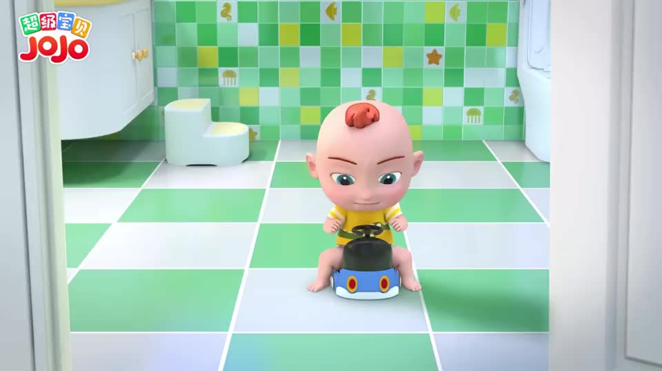 超级宝贝jojo第一次小马桶拉粑粑