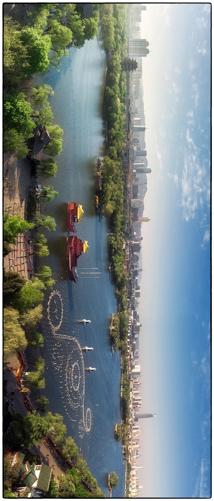 "飞阅"济南,俯瞰山泉湖河城