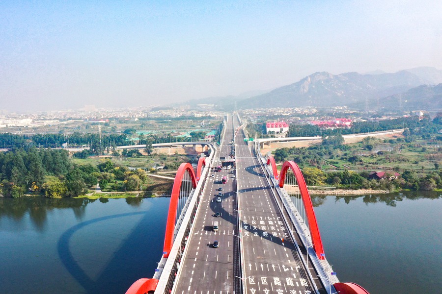 漳州马洲大桥建成通车缩短厦门漳州两地主城区之间通行时间