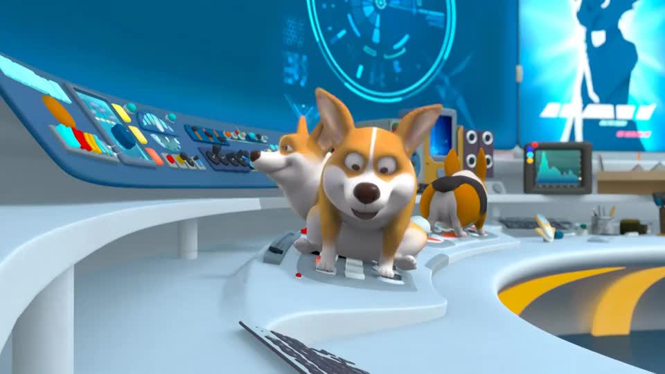 熊出没:天才威被三个小柯基给整惨了,真是偷鸡不成蚀把米