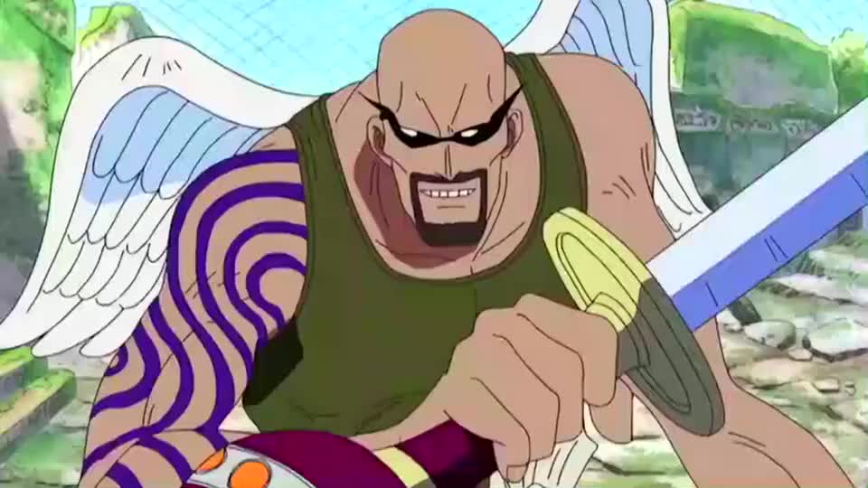 索隆与神官战斗 他的三十六烦恼风被敌人弹开了