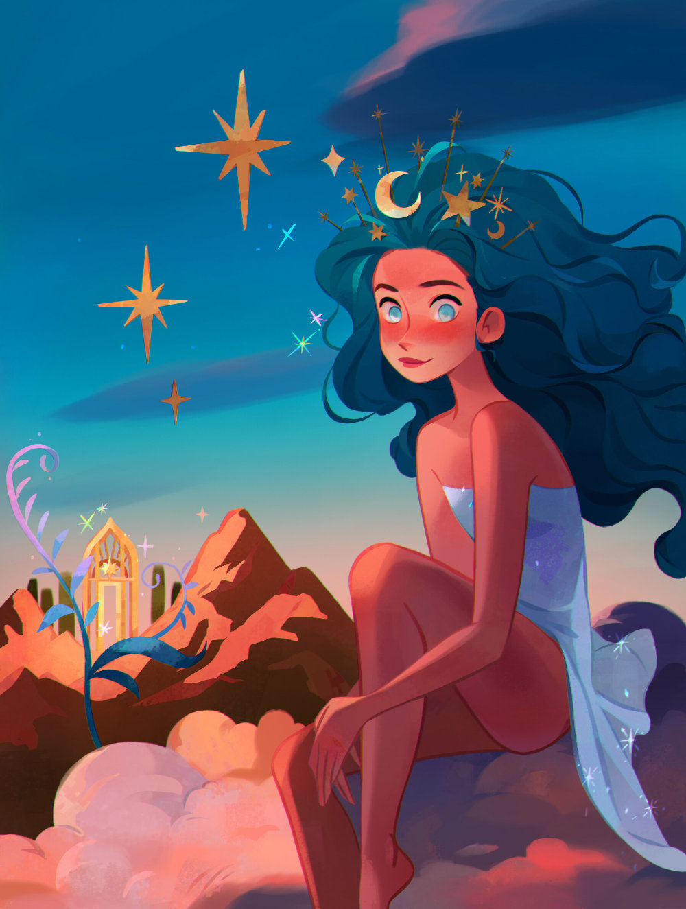 韩国插画师 sooryu kim 温柔的人物绘画