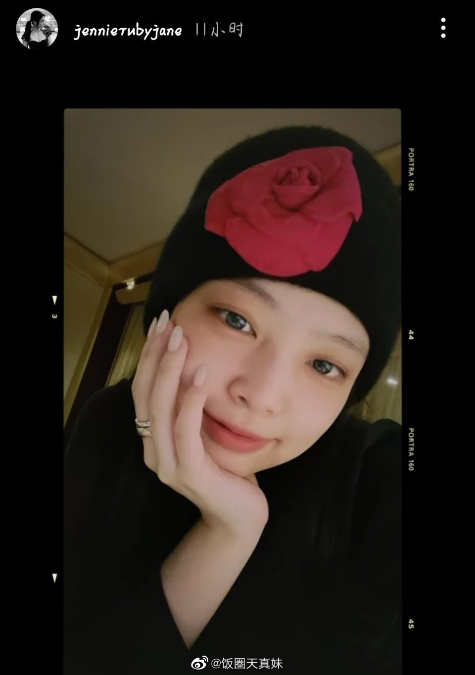 jennie经常发一些素颜但是照片,感觉皮肤状态蛮好的……_高清图集