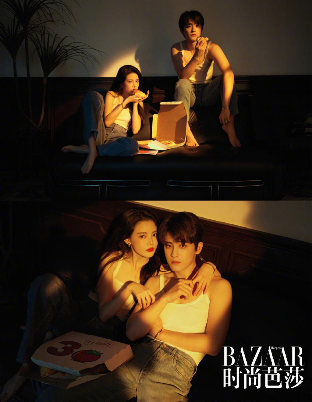 孙珍妮耿业庭重逢初夏芭莎大片已上线……_高清图集_新浪网