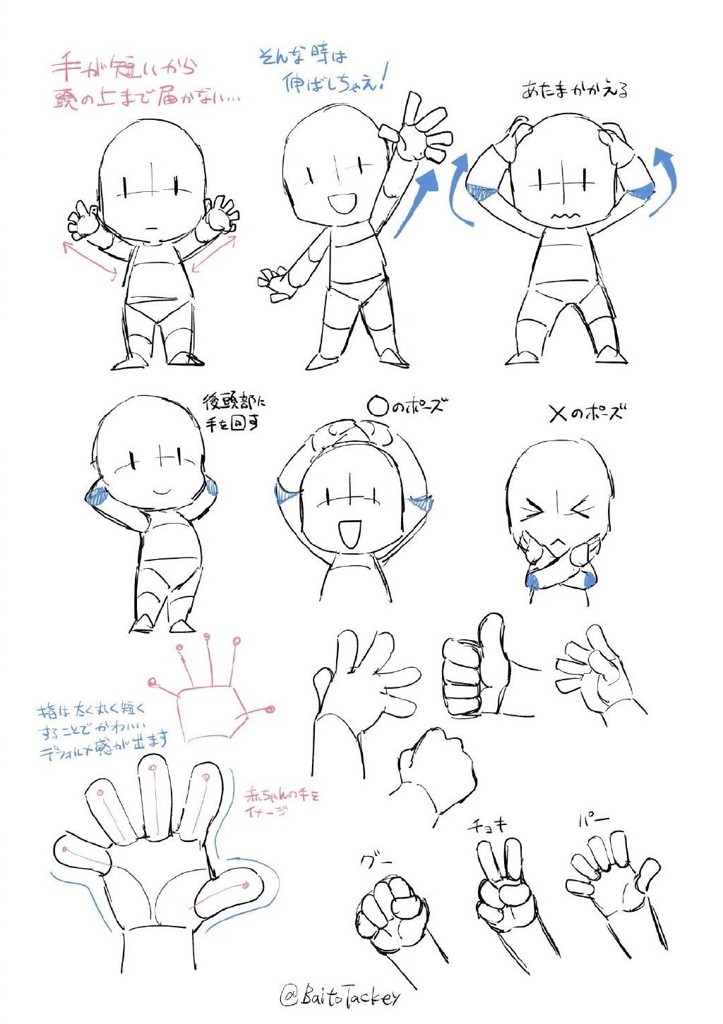 一些q版表情和动态姿势绘制参考__财经头条