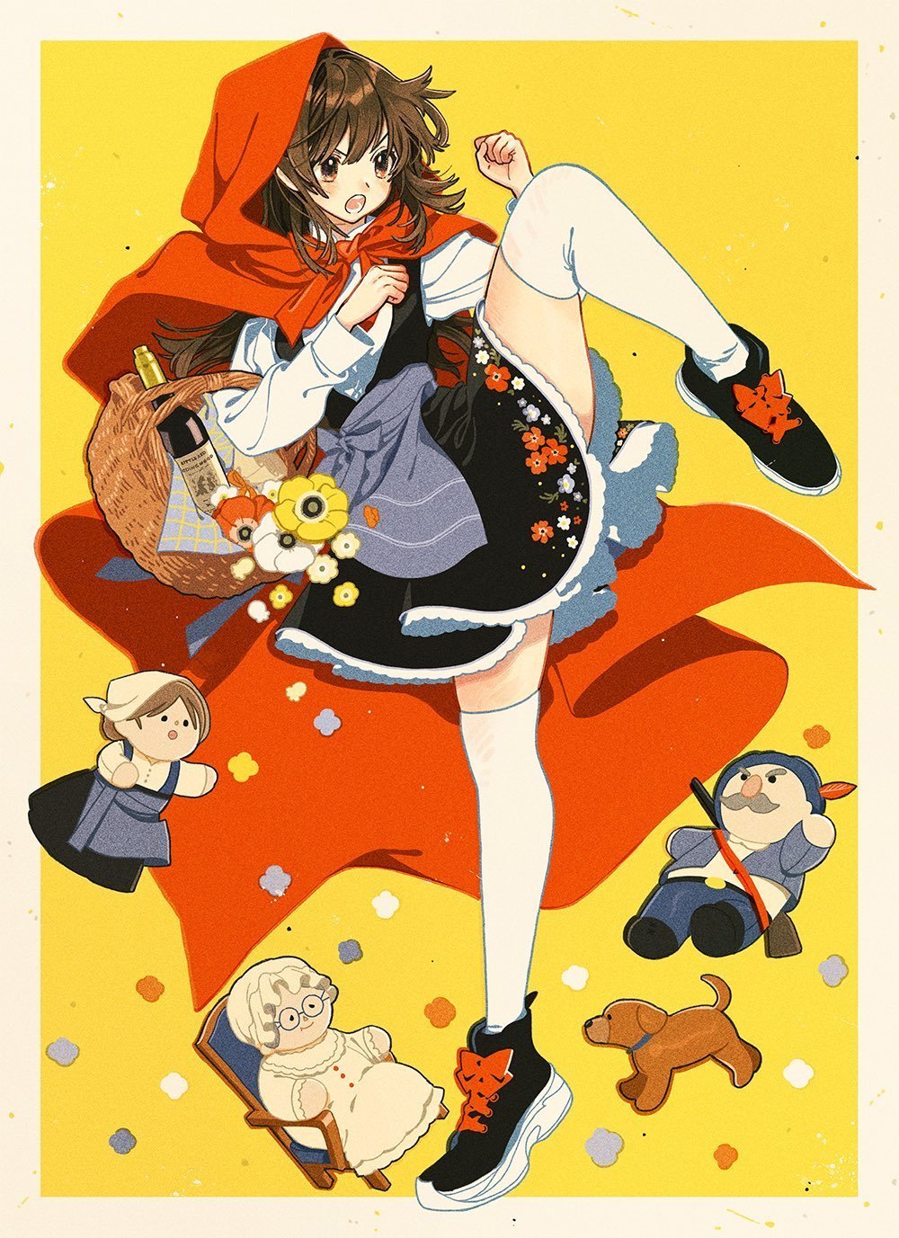 二次元少女插画,配色赞了! twi:keisin