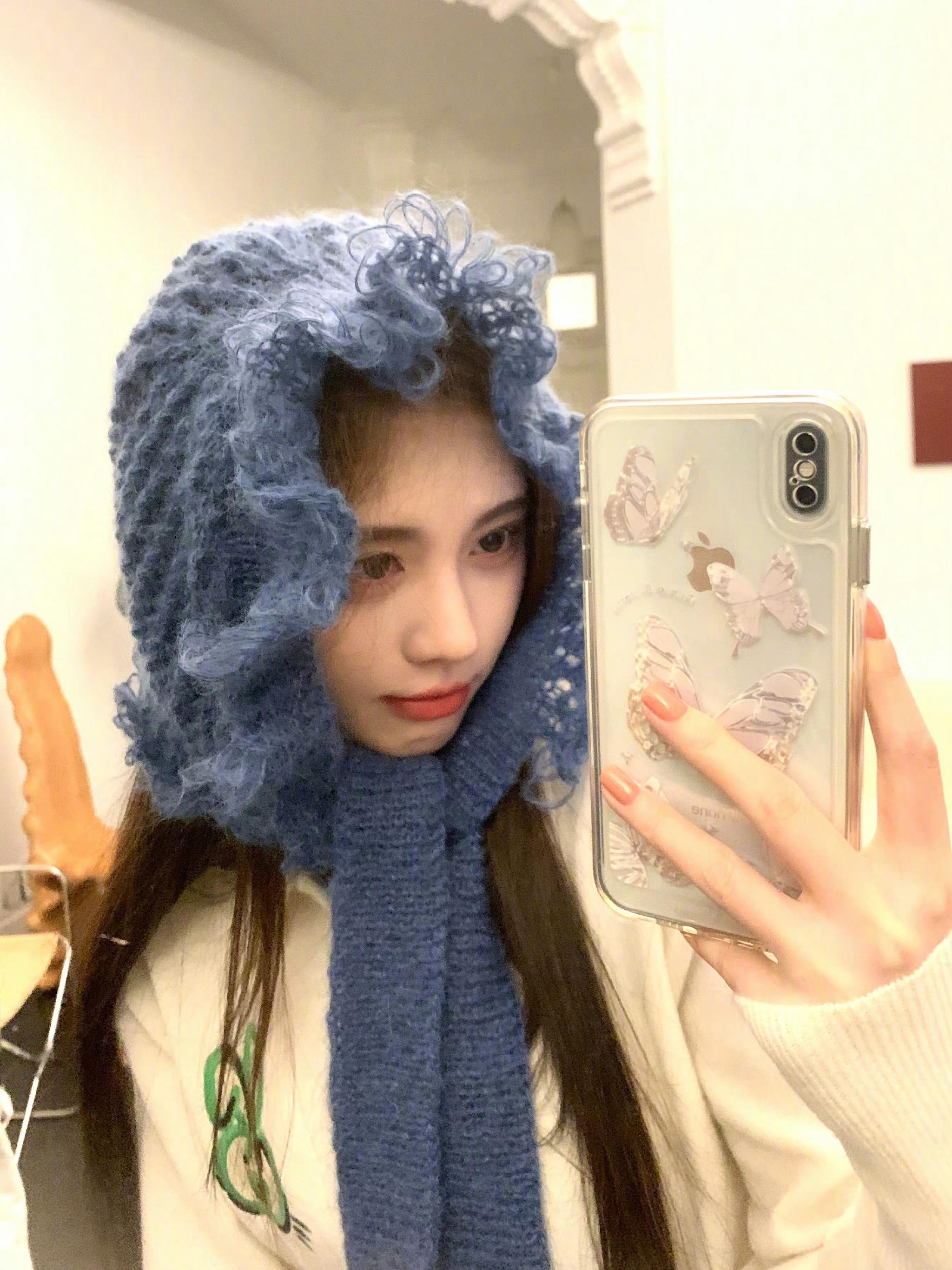 鞠婧祎———对镜自拍的模板