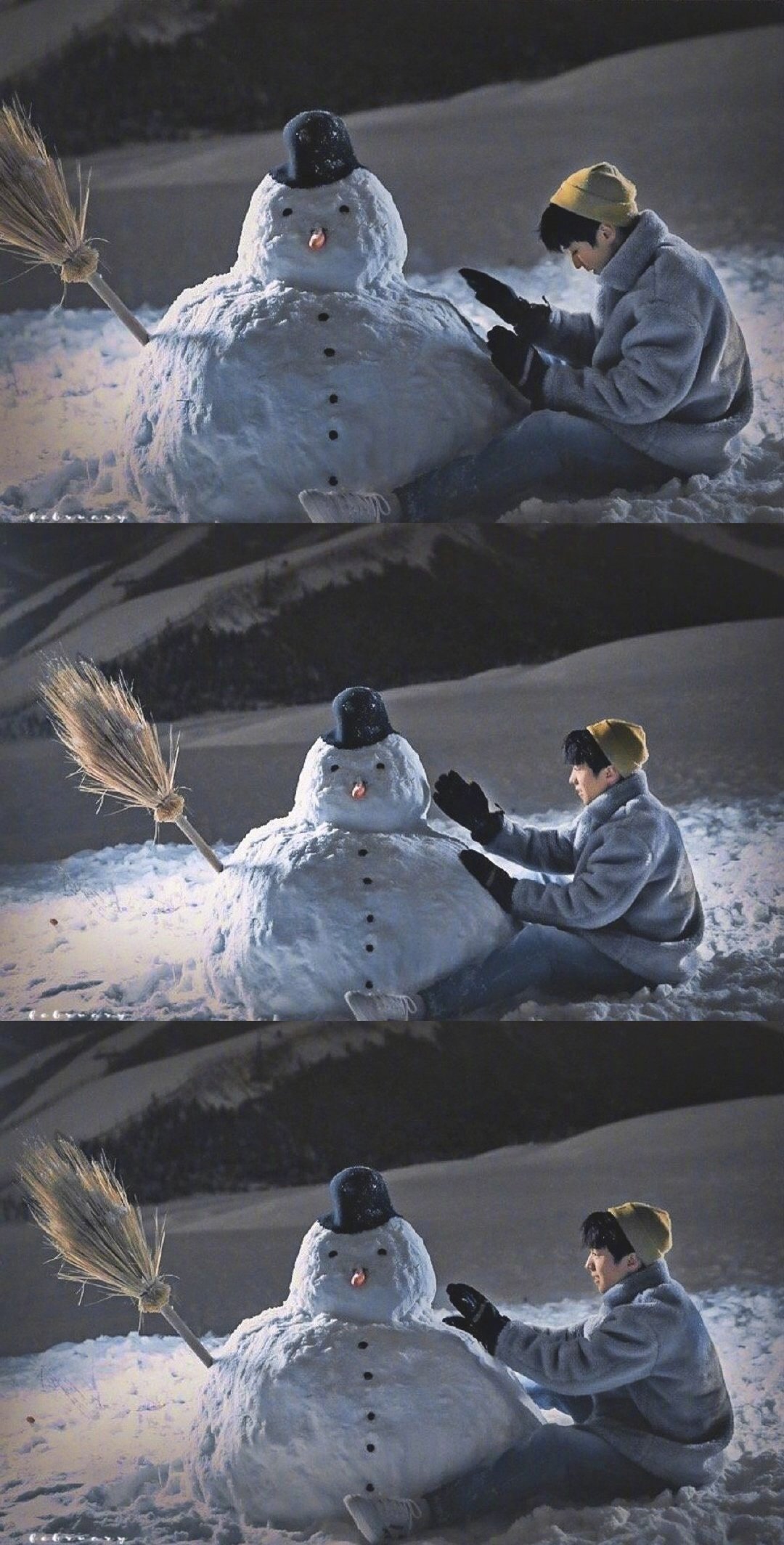 雪地里温柔的俊朗少年太让人心动了@tfboys-王俊凯_高清图集_新浪网