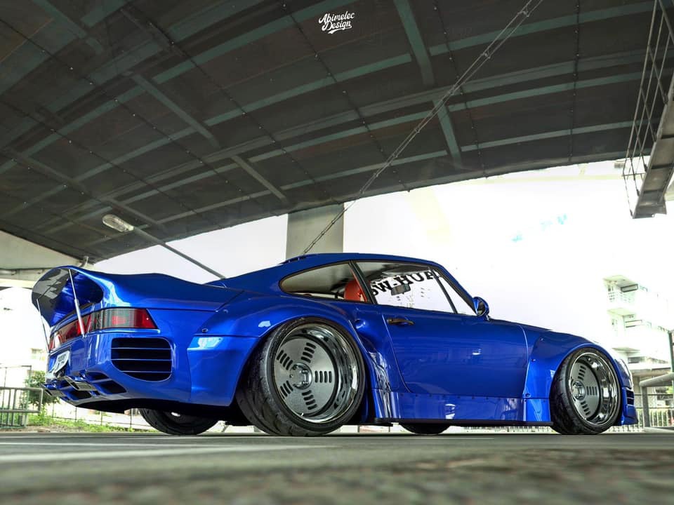 让车迷大呼异端,保时捷959加装宽体套件