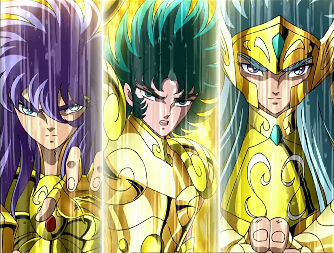 动画《圣斗士星矢》原画鉴赏(二百二十六)叹息之墙前最后的十二黄