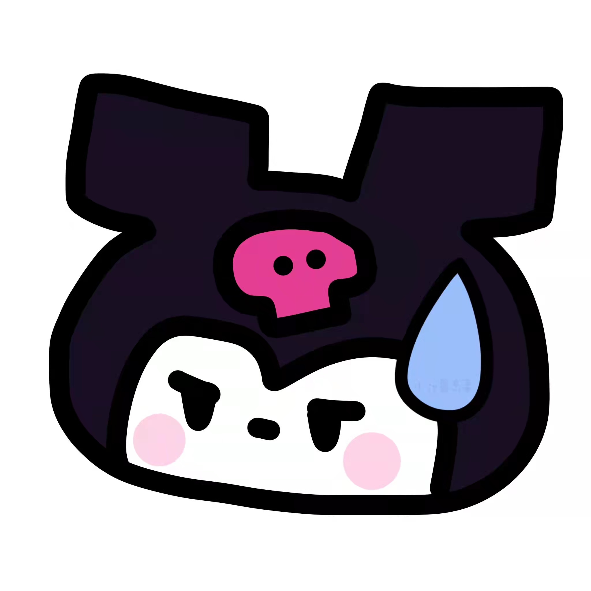 可爱卡通 无语流汗头像