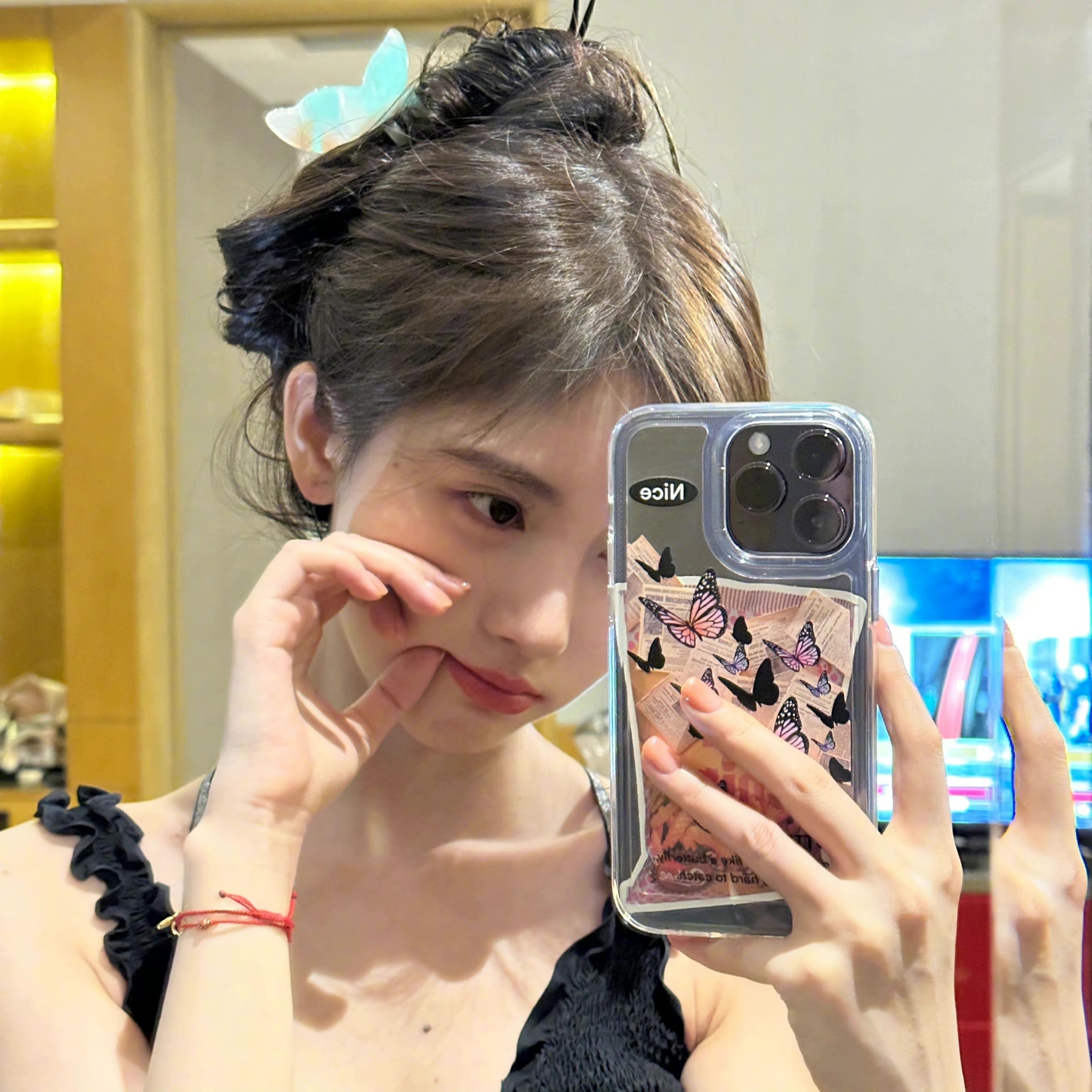 鞠婧祎———对镜自拍的模板