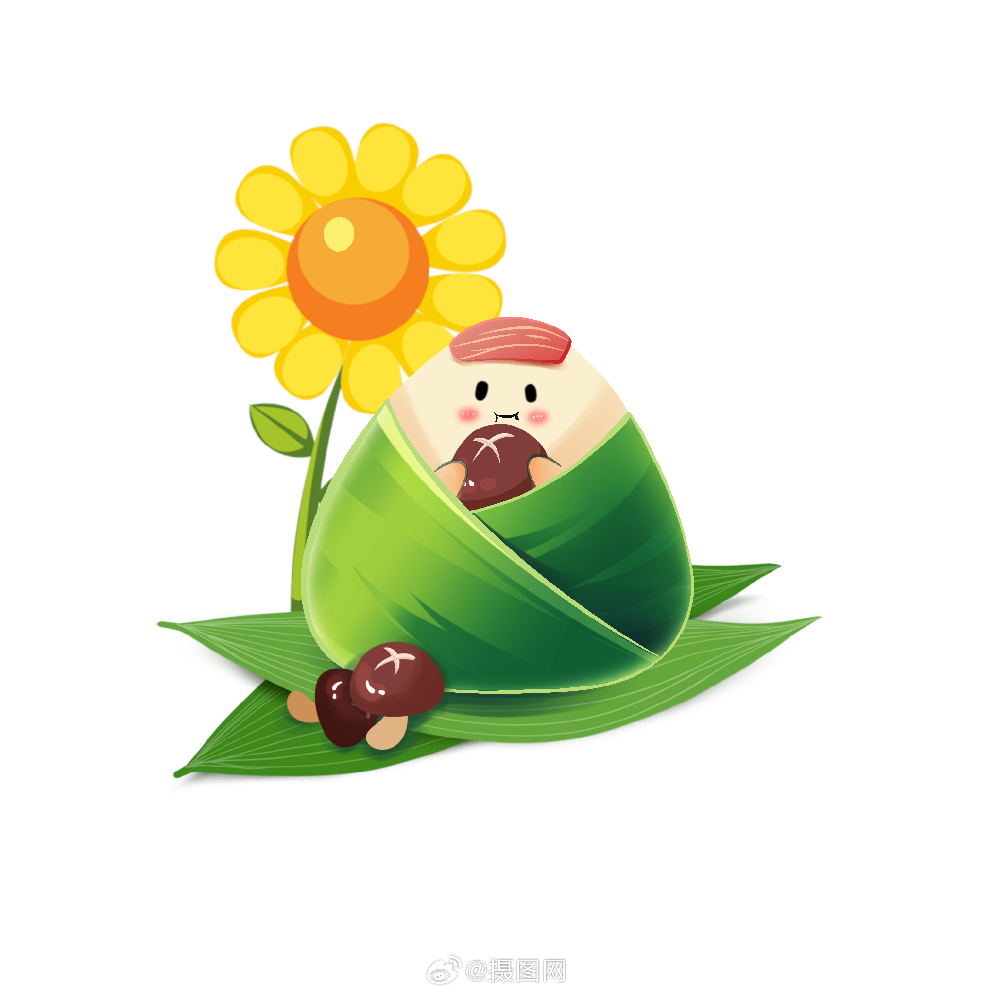 可爱粽子宝宝免抠素材,端午节创意设计