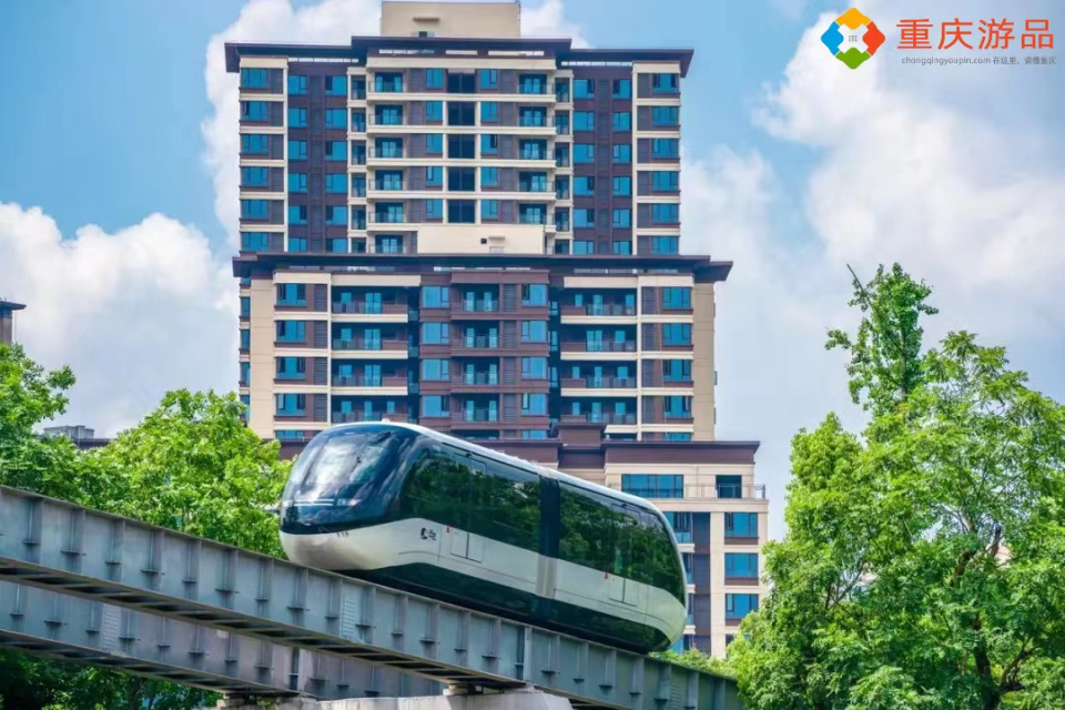 世界首条云巴就在重庆璧山,无人驾驶,远看像吃饱的"猪儿虫"|璧山|猪儿