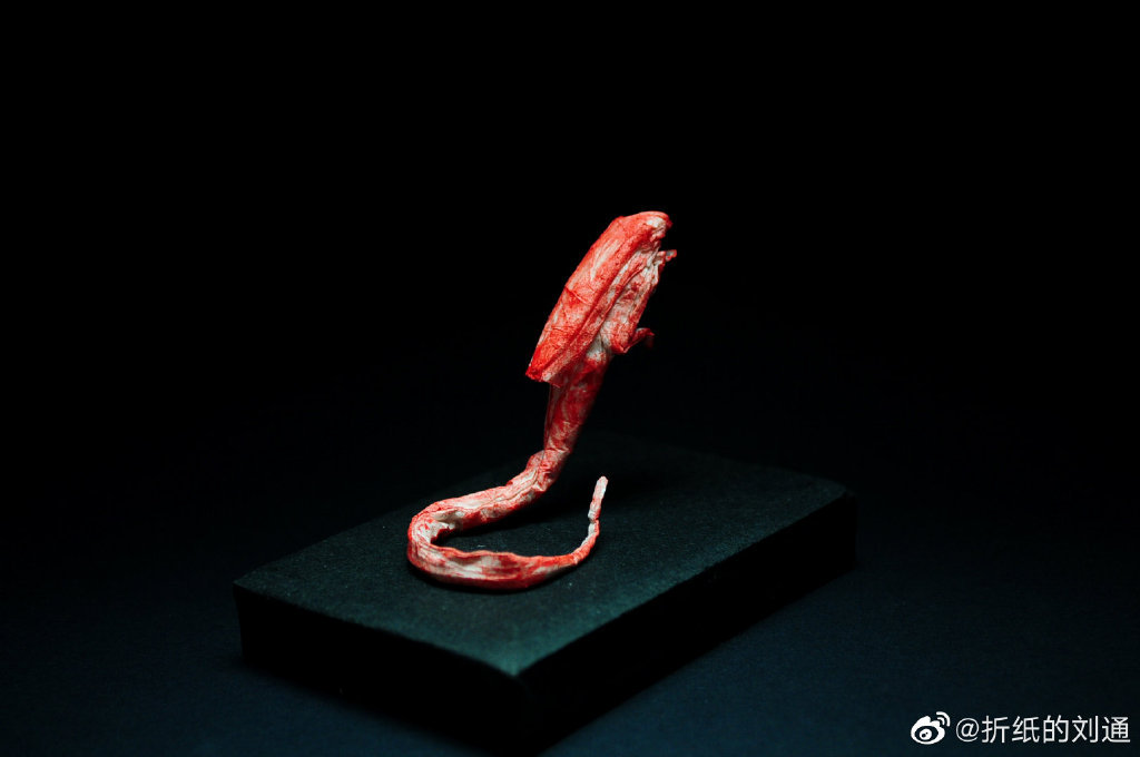 用纸折出的《异形》作者@折纸的刘通
