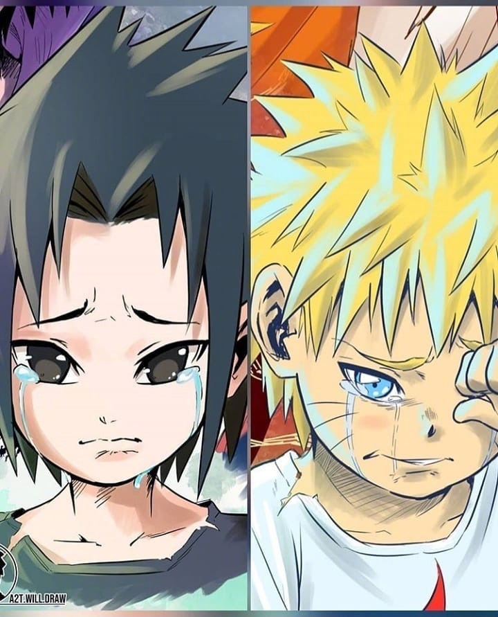 佐助与鸣人的羁绊_高清图集_新浪网