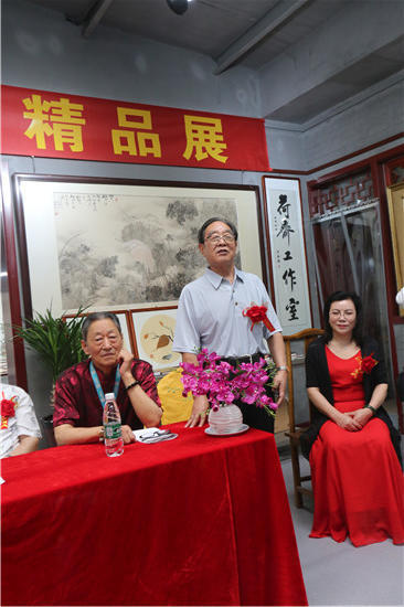 禅荷白头翁亮石门南北相融花鸟情吴春生画展暨全国巡展开展