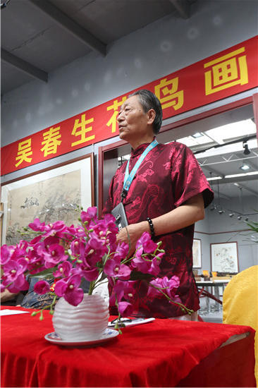 禅荷白头翁亮石门南北相融花鸟情吴春生画展暨全国巡展开展