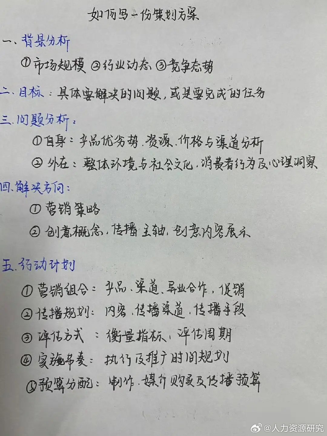 写方案的万能模板,每次都被夸! 职场必备技能,真的有