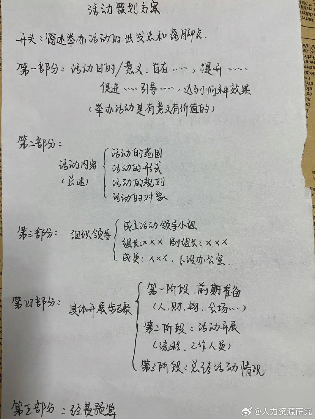 写方案的万能模板,每次都被夸! 职场必备技能,真的有