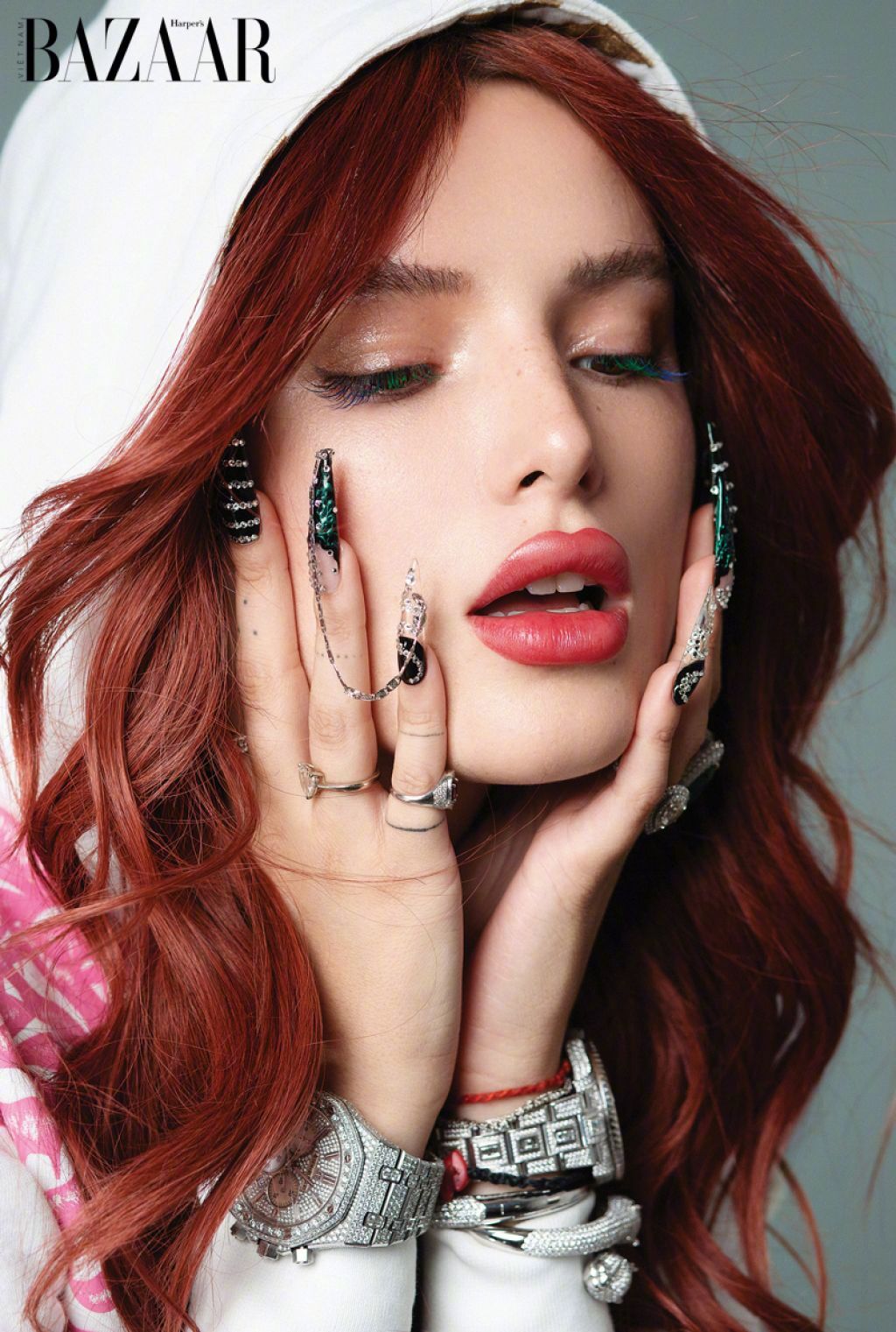 贝拉·索恩 bella thorne – photoshoot for harpers bazaar