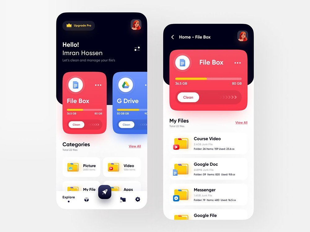 美观实用的文件管理APP界面设计参考|界面设计|文件|管理_新浪新闻