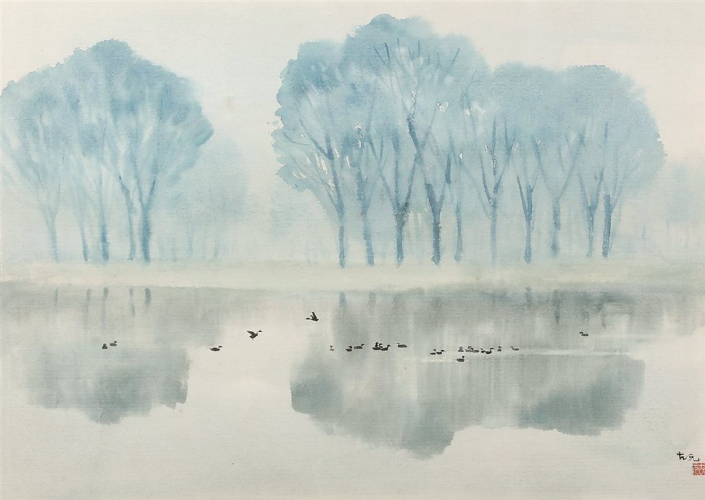 来自画家古元的水彩画作品欣赏