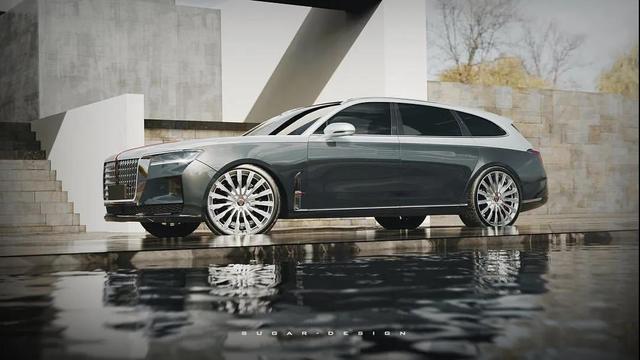 红旗h9旅行车假想图曝光