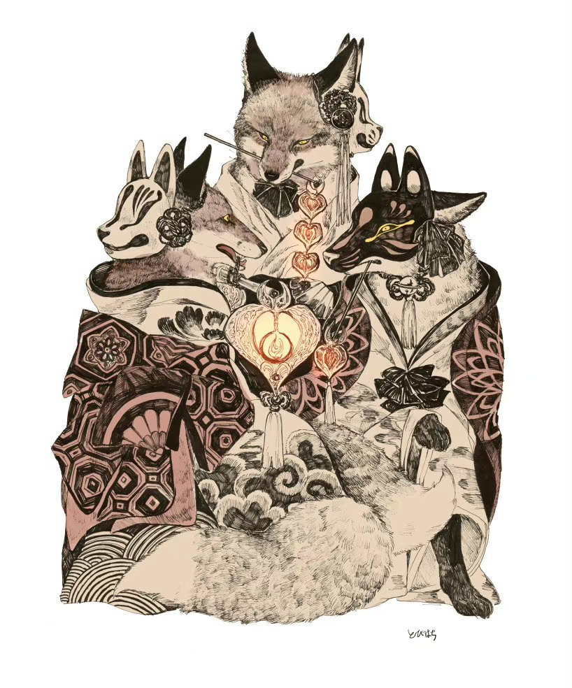 插画师 とびはち 动物拟人插画 ._高清图集_新浪网