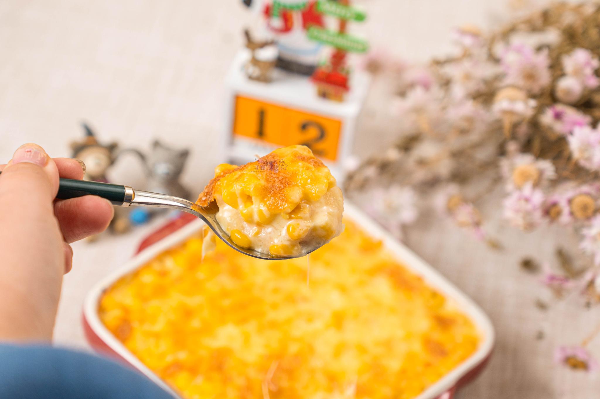 拉丝芝士烤玉米粒,真的好吃到停不下来,拉丝香浓好像瀑布……_高清